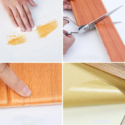 Waterproof wall Sticker Art Room Decor Woodgrain