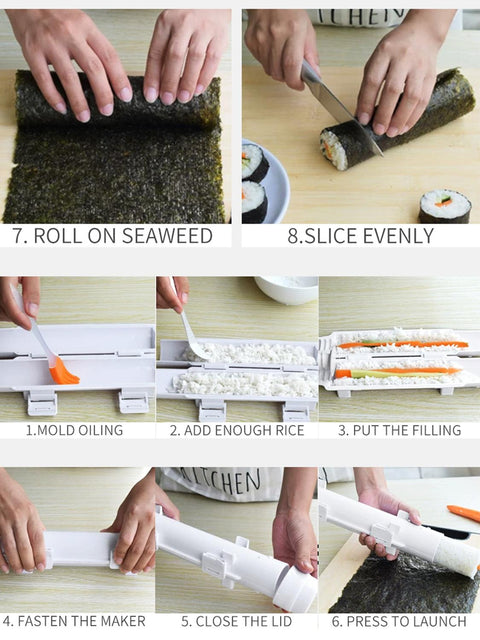 Sushi Maker Roller Vegetable Meat Rolling Gadgets