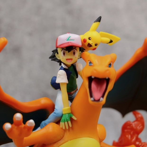 Pokémon Charizard Pikachu Ashen Anime Figures