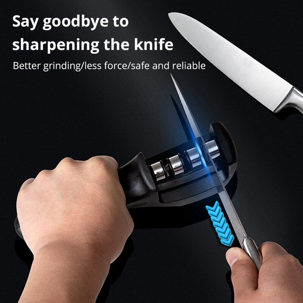 Non Slip Base Handheld Sharpener Kitchen Knives