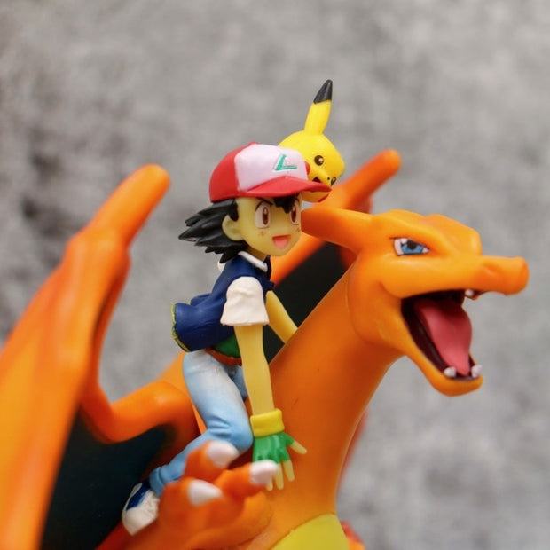 Pokémon Charizard Pikachu Ashen Anime Figures