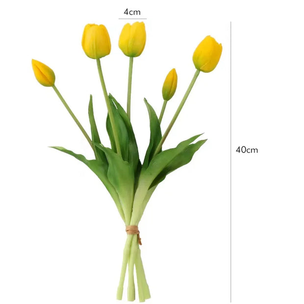 Silicone Tulip Home Decoration Artificial Flower Wedding