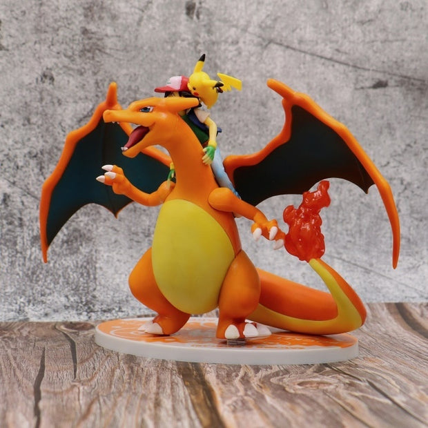 Pokémon Charizard Pikachu Ashen Anime Figures
