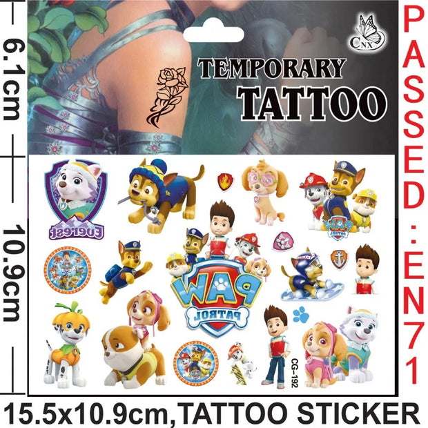Cartoons Tattoo Stickers