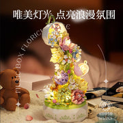 Romantic Flower Lighting Music Box Building Anime