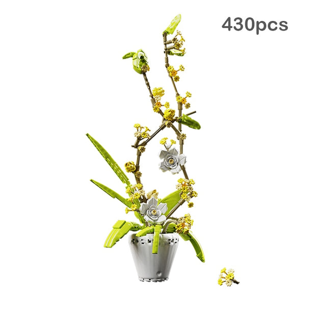 Phalaenopsis Plants Home Decoration Brick Set gift