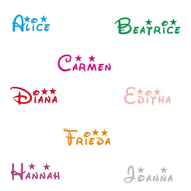 Wall Sticker Name Children Art Home Decor