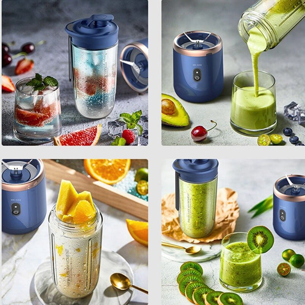 Portable Small Electric Stainless Steel Blade Juicer