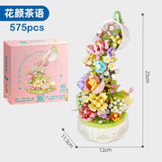 Romantic Flower Lighting Music Box Building Anime