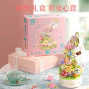 Romantic Flower Lighting Music Box Building Anime