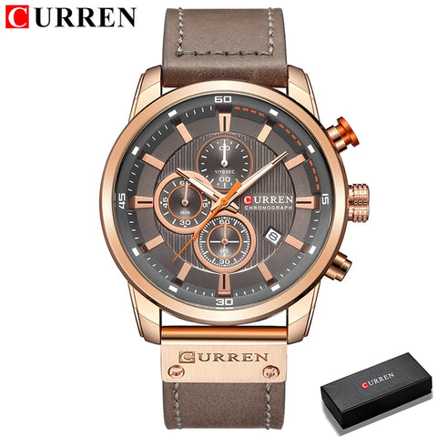 Curren Men Leather Sports Watches