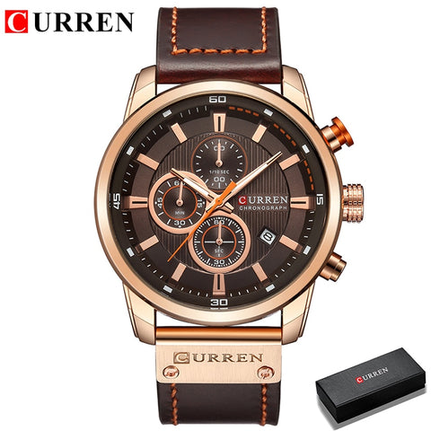 Curren Men Leather Sports Watches