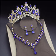 Baroque Crystal Bridal Jewelry Sets for Women