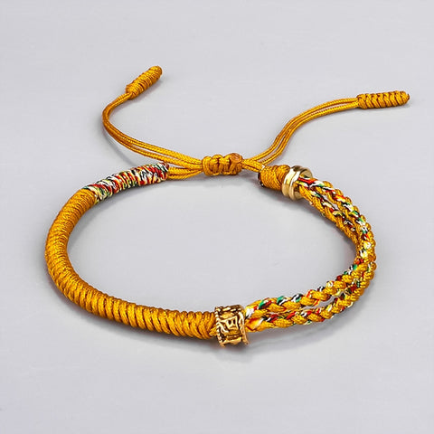 Tibetan Buddhist Six-character Mantra Beads Rope Bracelets