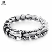 KALEN High Polished Arrow Shaped Bracelet Men 22cm Stainless Steel Bike Chain Bilezik Boho Male Jewellry Accessories