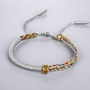Tibetan Buddhist Six-character Mantra Beads Rope Bracelets