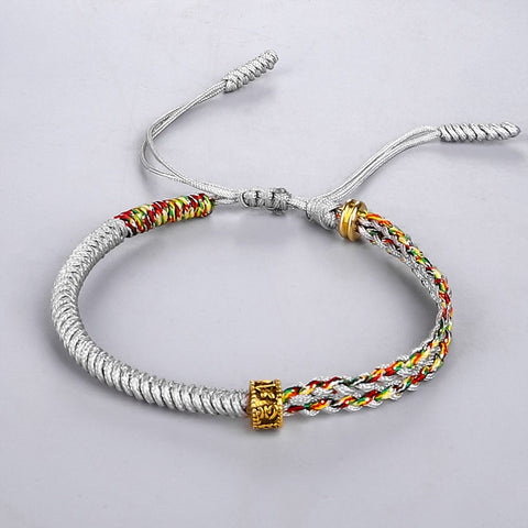 Tibetan Buddhist Six-character Mantra Beads Rope Bracelets