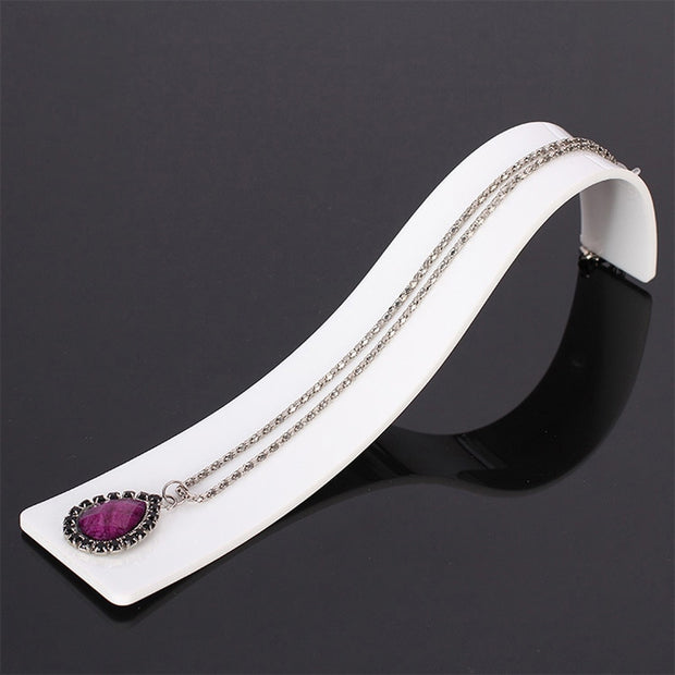 Necklace organizer holder stand bracelet case jewellry exhibitor watch display acrylic riser jewellery counter accessories