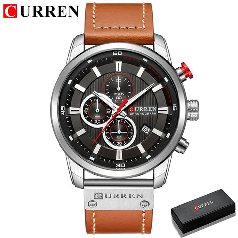 Curren Men Leather Sports Watches