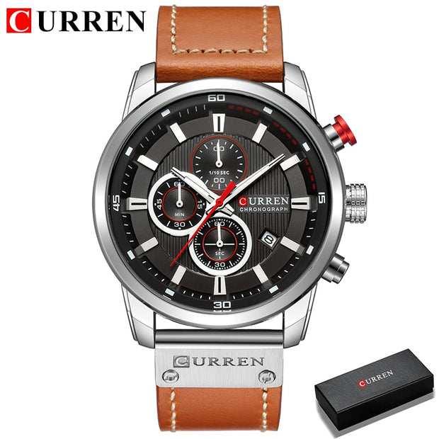Curren Men Leather Sports Watches