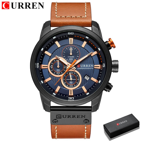 Curren Men Leather Sports Watches