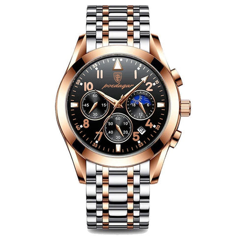 Rose Gold Wrist Waterproof Luminous Quartz Watches