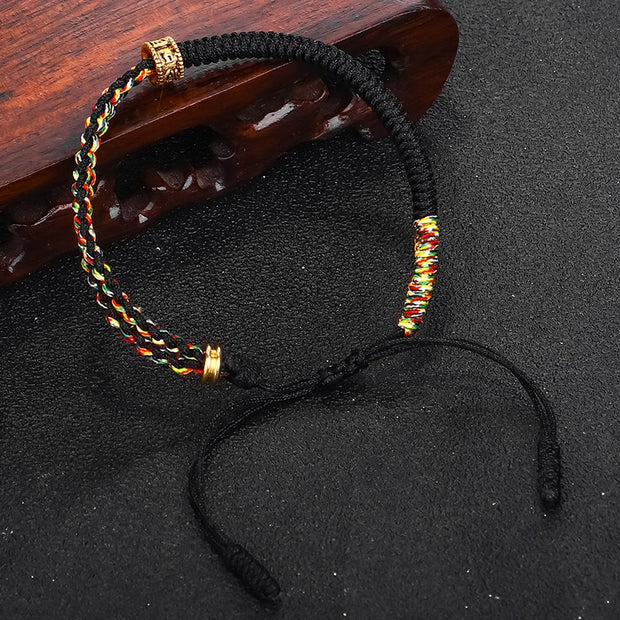 Tibetan Buddhist Six-character Mantra Beads Rope Bracelets