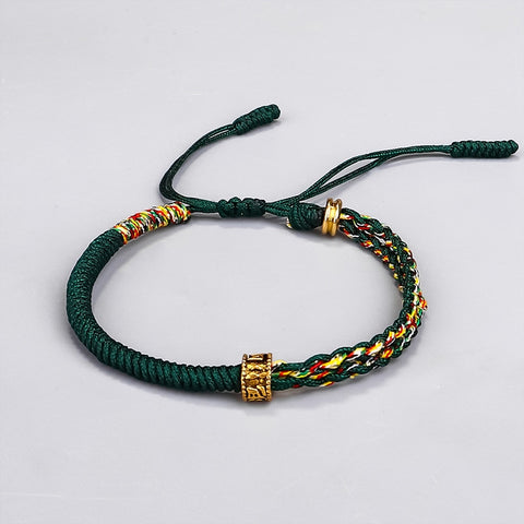 Tibetan Buddhist Six-character Mantra Beads Rope Bracelets
