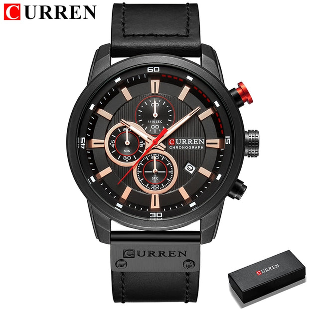 Curren Men Leather Sports Watches