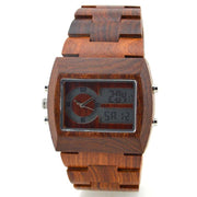 Luxury Men Waterproof Digital Wood Watch