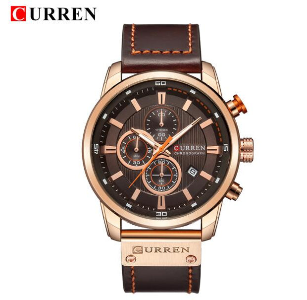 Curren Men Leather Sports Watches