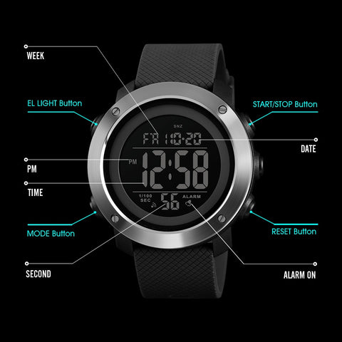 Luxury Waterproof LED Digital Sports Watches