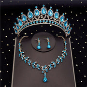 Baroque Crystal Bridal Jewelry Sets for Women