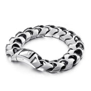 KALEN High Polished Arrow Shaped Bracelet Men 22cm Stainless Steel Bike Chain Bilezik Boho Male Jewellry Accessories