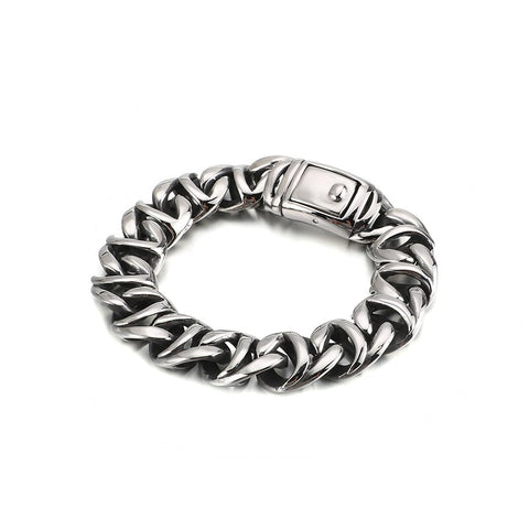 KALEN High Polished Arrow Shaped Bracelet Men 22cm Stainless Steel Bike Chain Bilezik Boho Male Jewellry Accessories