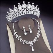 Baroque Crystal Bridal Jewelry Sets for Women