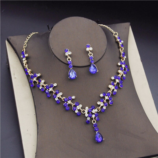 Baroque Crystal Bridal Jewelry Sets for Women