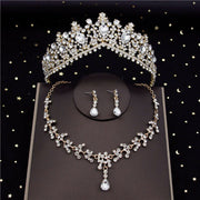Baroque Crystal Bridal Jewelry Sets for Women