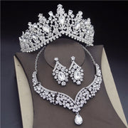 Baroque Crystal Bridal Jewelry Sets for Women