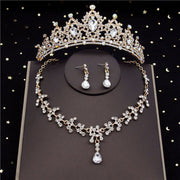 Baroque Crystal Bridal Jewelry Sets for Women