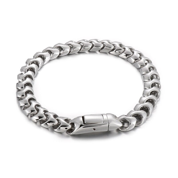 KALEN High Polished Arrow Shaped Bracelet Men 22cm Stainless Steel Bike Chain Bilezik Boho Male Jewellry Accessories