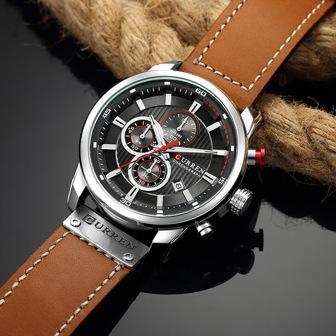 Curren Men Leather Sports Watches