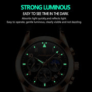 Rose Gold Wrist Waterproof Luminous Quartz Watches