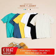 100% Cotton White Solid T Shirt