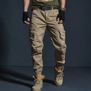 Men Casual Pants Multi-Pocket Trousers Tactical Joggers