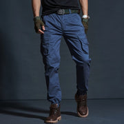 Men Casual Pants Multi-Pocket Trousers Tactical Joggers