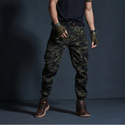 Men Casual Pants Multi-Pocket Trousers Tactical Joggers