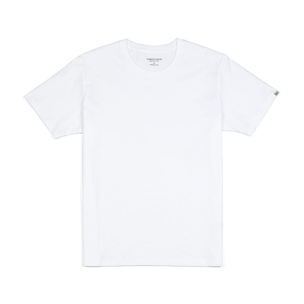 100% Cotton White Solid T Shirt