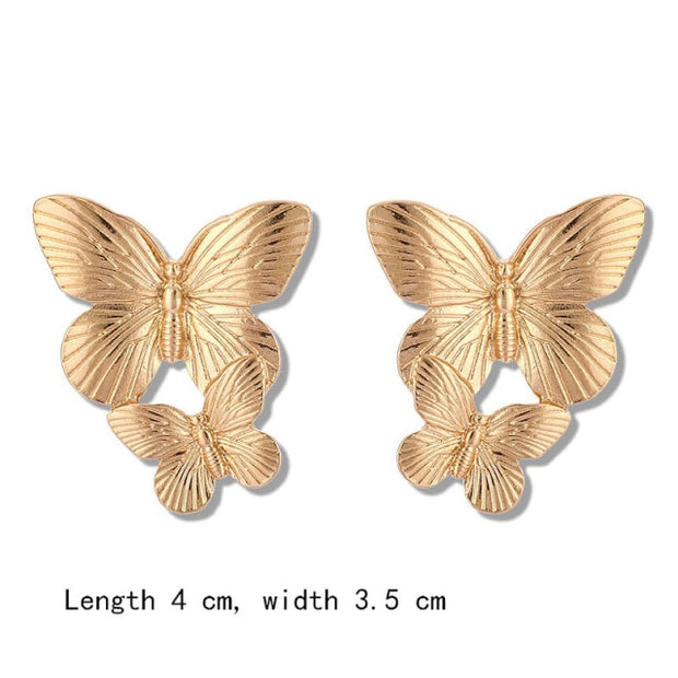 Retro Minimalist Square Stud Earrings