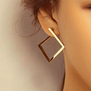 Retro Minimalist Square Stud Earrings